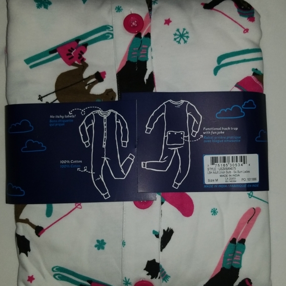 Hatley Union Suit Adult M Lodge Little Blue House - Picture 7 of 8